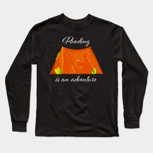 Fjallraven - adventure of reading black version Long Sleeve T-Shirt